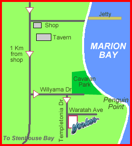 Map of Marion Bay